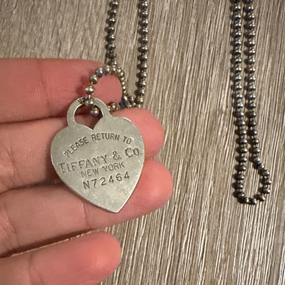 Tiffany & Co. Silver Heart Pendant Necklace